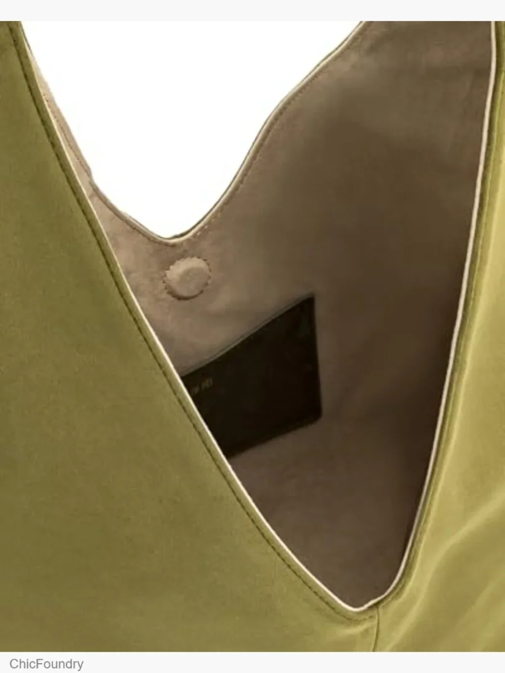 Faux Suede Hobo Bag with Magnetic Closure Fits iPad